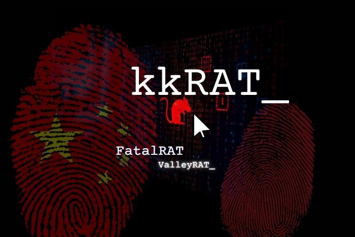 Technical Analysis of kkRAT Dark, digital elements. A rat figure surrounded by computer symbols.