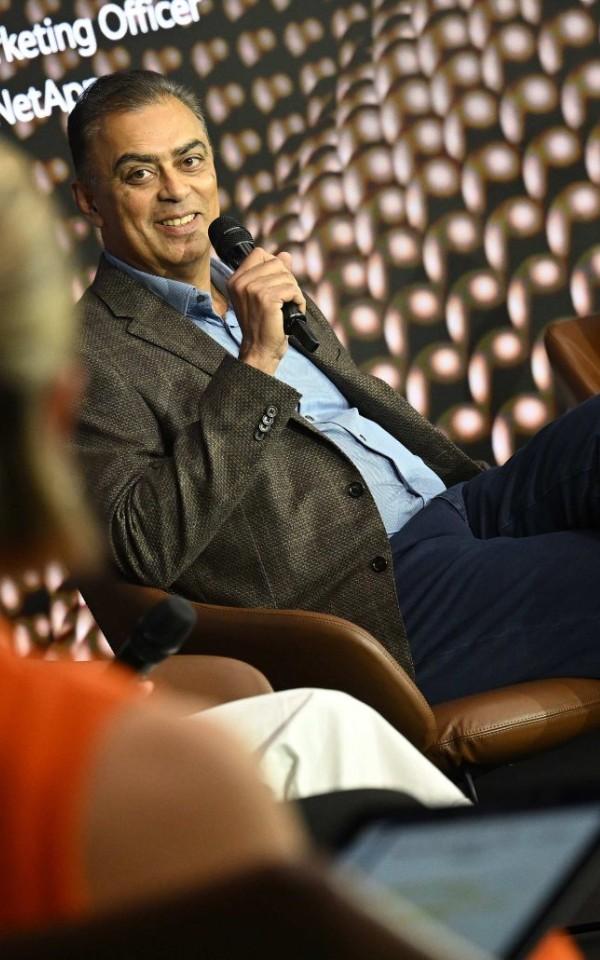 Sunil Frida onstage at the AMR Network Technology Forum