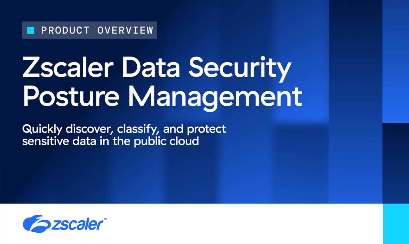 Zscaler Data Security Posture Management (DSPM)