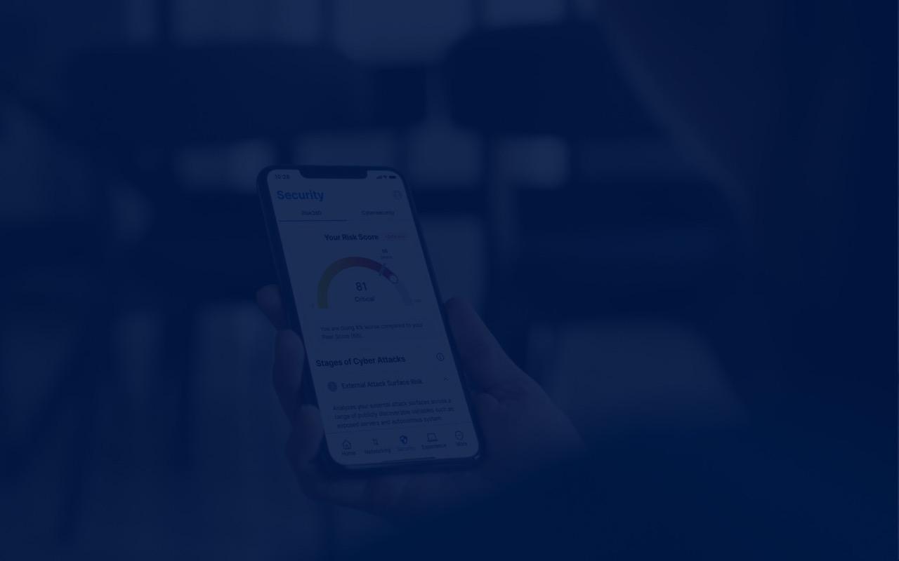 Aplicativo Zscaler Executive Insights, apresentando insights de segurança e risco.