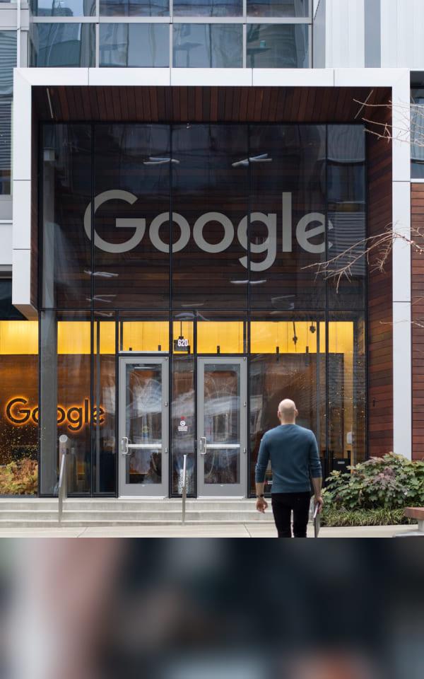 A view of Google's Seattle office emphasizing integrated Zero Trust Security with Zscaler for improved efficiency and safety.