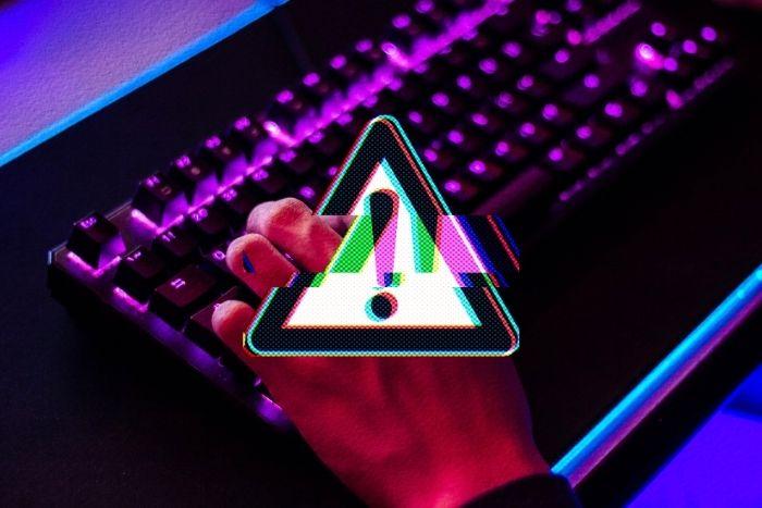 Operation RapidRust: APT36 Deploys RUSTYSHADE, RUSTYMOVE, PSNATCH, and BASHNATCH A person typing on a keyboard with an alert overlay.