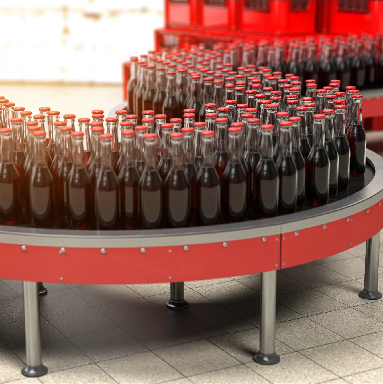 Coca Cola production line
