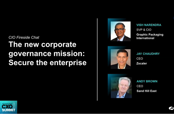CXO Summit: New Corporate Governance Mission -- Secure the Enterprise