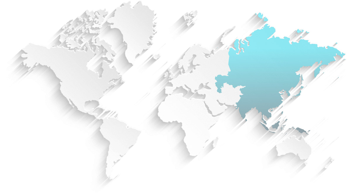 APAC region on world map