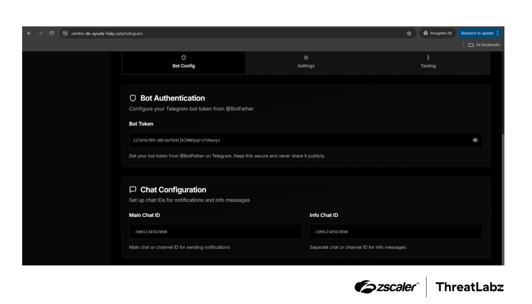 BlackForce version 5 configuration for exfiltration settings.