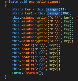 Searching Drives for file encryption