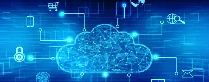 NetScaler ADC and NetScaler Gateway Remote Code Execution Vulnerability Digital cloud illuminated in blue